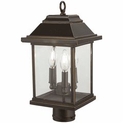 Mariner's Pointe Post Mount - Oil Rubbed Bronze W/ Gold High - 72636-143C