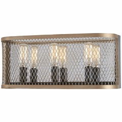 Marsden Commons 3-LT Bath Light - Smoked Iron W/Aged Gold - 4683-107