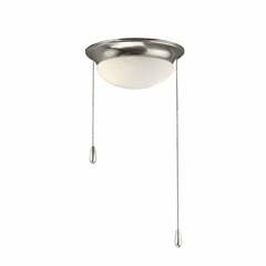 Maxim 2-Light LED Ceiling Fan Light Kit w/Bulbs - Satin Nickel - FKT211SWSN