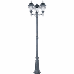 Maxim 3-LT Outdoor Pole/Post Lantern - Black - 1105BK