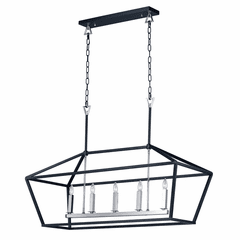 Maxim Abode 5-LT Single-Tier Chandelier - Textured Black - 25157TXBPN