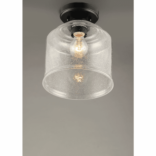 Maxim Acadia 1-Light Semi-Flush Mount - Black - 12270CDBK