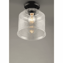 Maxim Acadia 1-Light Semi-Flush Mount - Black - 12270CDBK Maxim Acadia 1-Light Semi-Flush Mount - Black - 12270CDBK