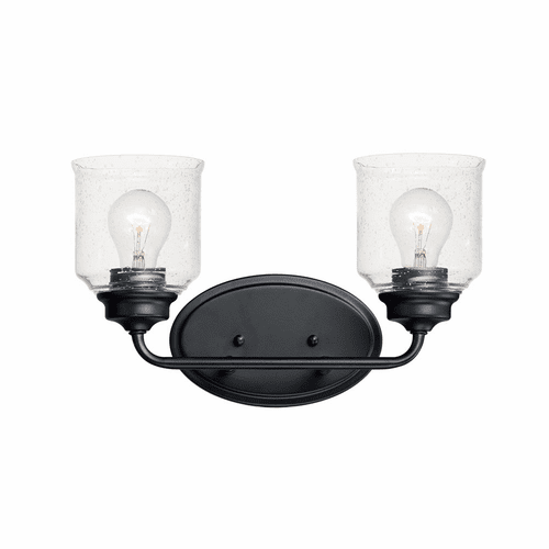 Maxim Acadia 2-LT Bath Vanity Light - Black - 12262CDBK