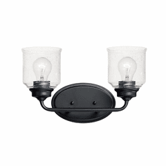 Maxim Acadia 2-LT Bath Vanity Light - Black - 12262CDBK