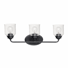 Maxim Acadia 3-LT Bath Vanity Light - Black - 12263CDBK