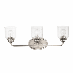 Maxim Acadia 3-LT Bath Vanity Light - Satin Nickel - 12263CDSN Maxim Acadia 3-LT Bath Vanity Light - Satin Nickel - 12263CDSN