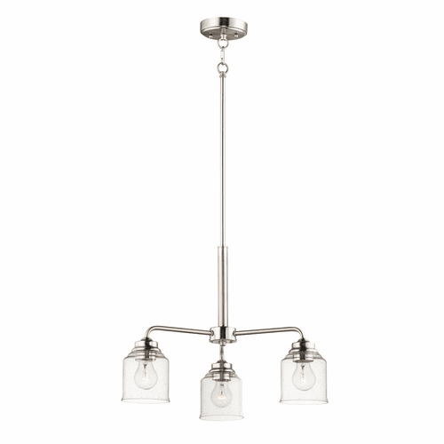 Maxim Acadia 3-LT Semi-FlushChandelier - Satin Nickel - 12260CDSN