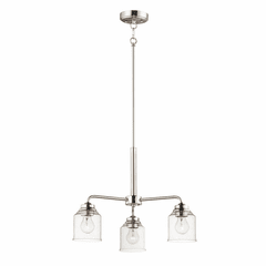 Maxim Acadia 3-LT Semi-FlushChandelier - Satin Nickel - 12260CDSN