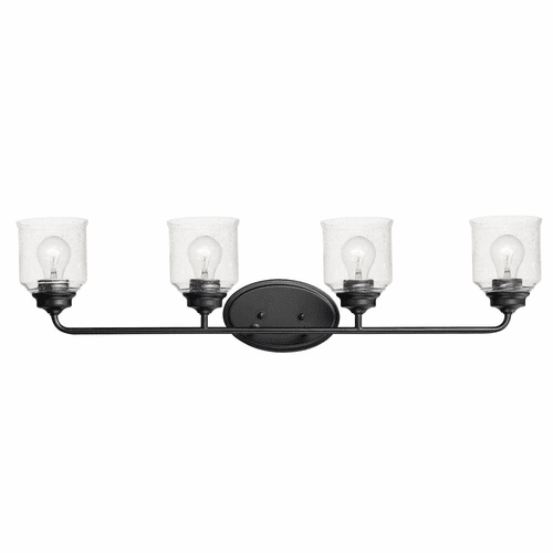 Maxim Acadia 4-LT Bath Vanity Light - Black - 12264CDBK