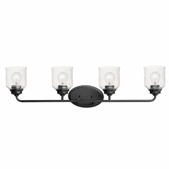 Maxim Acadia 4-LT Bath Vanity Light - Black - 12264CDBK
