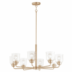 Maxim Acadia 8-Light Chandelier - Heritage - 12268CDHR