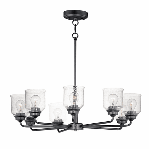 Maxim Acadia 8-LT Chandelier - Black - 12268CDBK