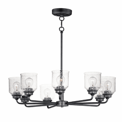 Maxim Acadia 8-LT Chandelier - Black - 12268CDBK