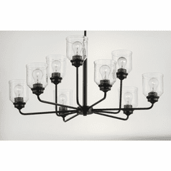 Maxim Acadia 9-Light Chandelier - Black - 12277CDBK