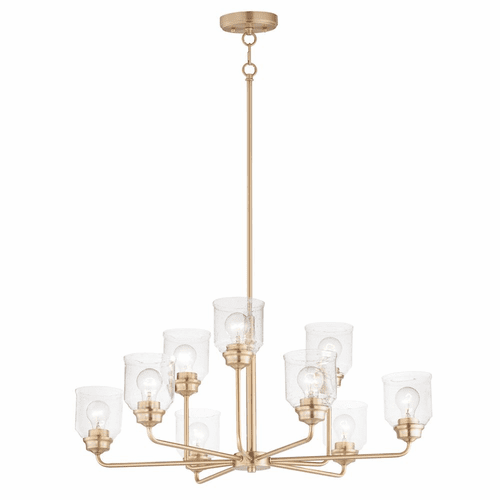 Maxim Acadia 9-Light Chandelier - Heritage - 12277CDHR