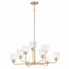 Maxim Acadia 9-Light Chandelier - Heritage - 12277CDHR