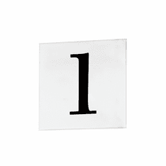 Maxim Address 1 - 4" Square Tile - White - 53661WT