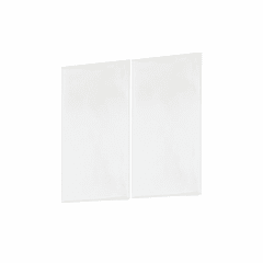 Maxim Address Half Blank - 4" Square Tile (Set Of 2) - White - 53679WT