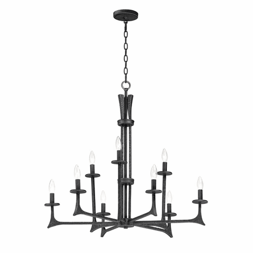Maxim Anvil 9-LT Chandelier - Natural Iron - 30306NI