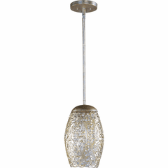 Maxim Arabesque 1-LT Mini Pendant - Golden Silver - 24153BCGS