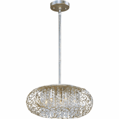 Maxim Arabesque 7-LT Pendant - Golden Silver - 24154BCGS