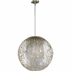 Maxim Arabesque 9-LT Pendant - Golden Silver - 24156BCGS