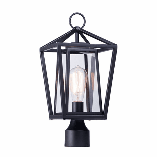 Maxim Artisan 1-LT Outdoor Post Lamp - Black - 3171CLBK