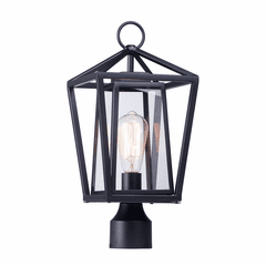 Maxim Artisan 1-LT Outdoor Post Lamp - Black - 3171CLBK