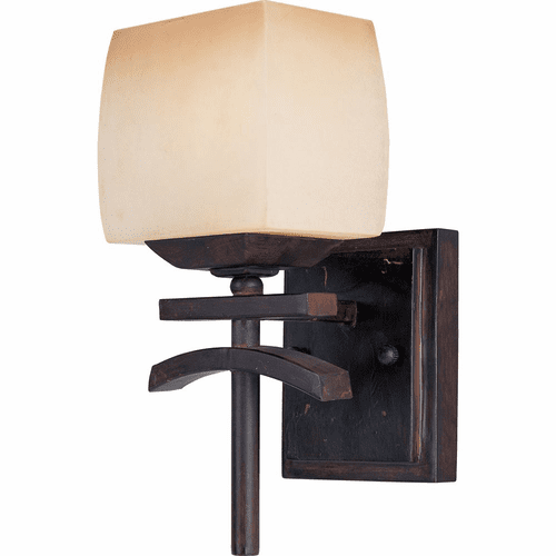 Maxim Asiana 1-LT Wall Sconce - Roasted Chestnut - 10996WSRC