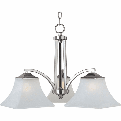 Maxim Aurora 3-LT Chandelier - Satin Nickel - 20094FTSN