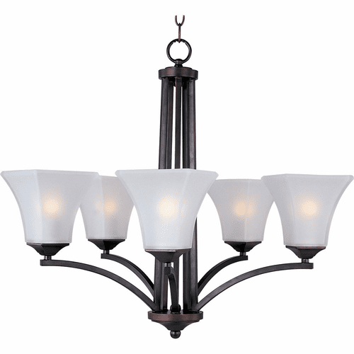 Maxim Aurora 5-LT Single-Tier Chandelier - Oil Rubbed Bronze - 20095FTOI