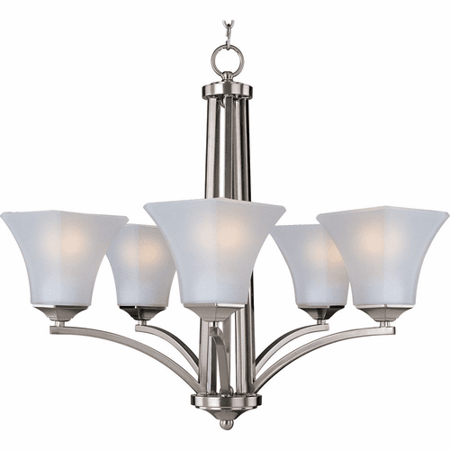 Maxim Aurora 5-LT Single-Tier Chandelier - Satin Nickel - 20095FTSN