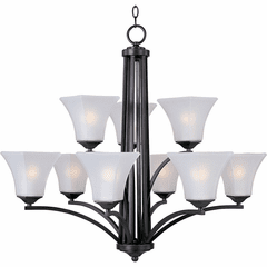 Maxim Aurora 9-LT Multi-Tier Chandelier - Oil Rubbed Bronze - 20096FTOI