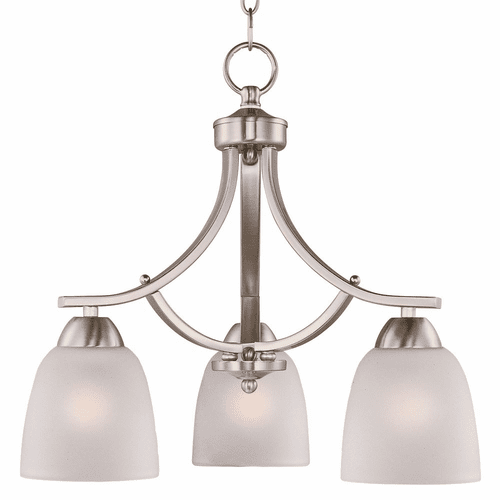 Maxim Axis 3-LT Chandelier - Satin Nickel - 11223FTSN