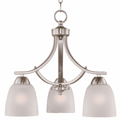 Maxim Axis 3-LT Chandelier - Satin Nickel - 11223FTSN