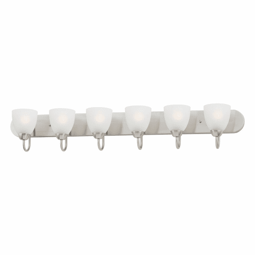 Maxim Axis 6-Light Strip Bath Vanity - Satin Nickel - 11386FTSN
