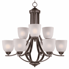 Maxim Axis 9-LT Multi-Tier Chandelier - Oil Rubbed Bronze - 11226FTOI Maxim Axis 9-LT Multi-Tier Chandelier - Oil Rubbed Bronze - 11226FTOI