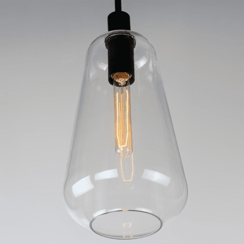 Maxim Babylon 1-Light Pendant - Black - 11114CLBK