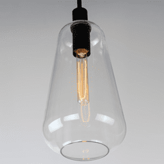 Maxim Babylon 1-Light Pendant - Black - 11114CLBK