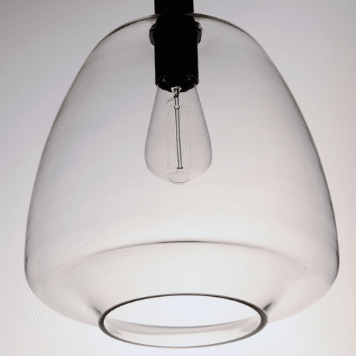 Maxim Babylon 1-Light Pendant - Black - 11116CLBK