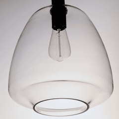 Maxim Babylon 1-Light Pendant - Black - 11116CLBK