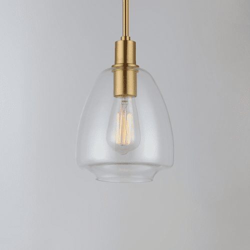 Maxim Babylon 1-Light Pendant - Satin Brass - 11112CLSBR
