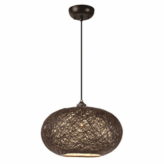 Maxim Bali 1-LT Outdoor Pendant - Chocolate - 14402CHWT