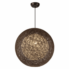 Maxim Bali 1-LT Outdoor Pendant - Chocolate - 14405CHWT