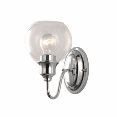Maxim Ballord 1-LT Wall Sconce - Polished Chrome - 1111CLPC Maxim Ballord 1-LT Wall Sconce - Polished Chrome - 1111CLPC