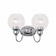 Maxim Ballord 2-LT Bath Vanity Light - Polished Chrome - 1112CLPC Maxim Ballord 2-LT Bath Vanity Light - Polished Chrome - 1112CLPC