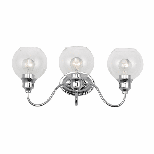 Maxim Ballord 3-LT Bath Vanity Light - Polished Chrome - 1113CLPC