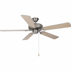 Maxim Basic-Max 52" Ceiling Fan, Silver/Maple Blades - Satin Nickel - 89905SNSM Maxim Basic-Max 52" Ceiling Fan, Silver/Maple Blades - Satin Nickel - 89905SNSM