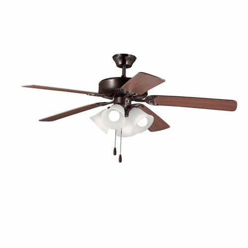 Maxim Basic-Max 52" Ceiling Fan w/4-LT LED Fan Kit - Oil Rbd Bronze - 89907FTOIWP